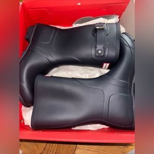 Hunter Women's Original Short Rain Boots Navy Blue Size 10 NEW WITH BOX
